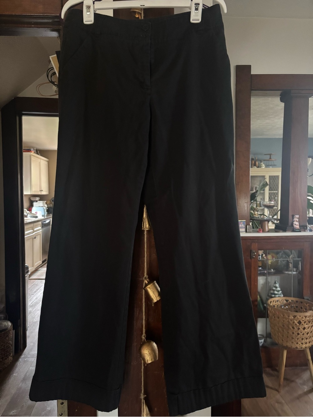 New York & Company Black Wide-Leg Trousers